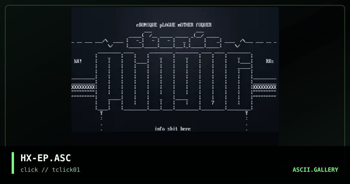ebonic plague, by haliphax, 1998