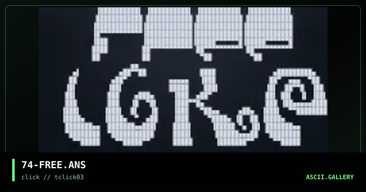 74-FREE.ANS, by discofunk 1974, 1998
