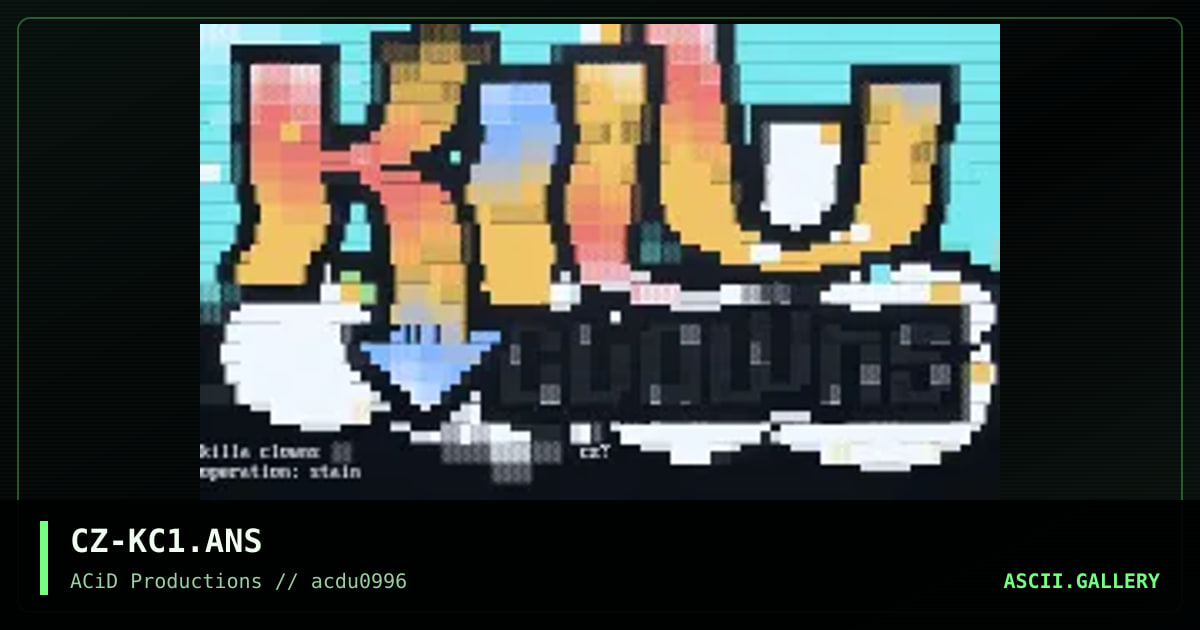 kILLA cLOWNS, by cheeze, 1996