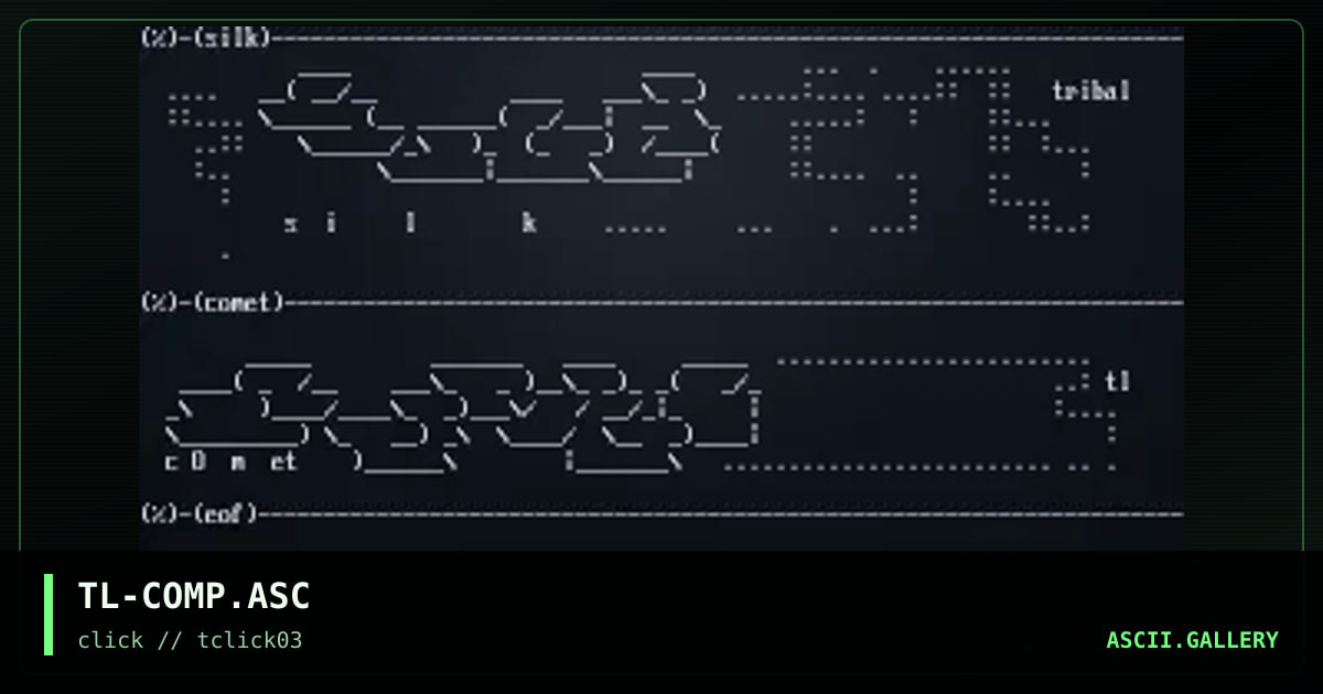 TL-COMP.ASC, by tribal, 1998