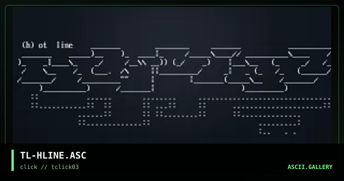 TL-HLINE.ASC, by tribal, 1998