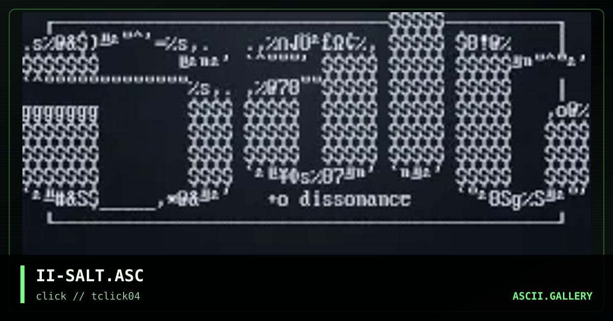 II-SALT.ASC, by xavii, 1998