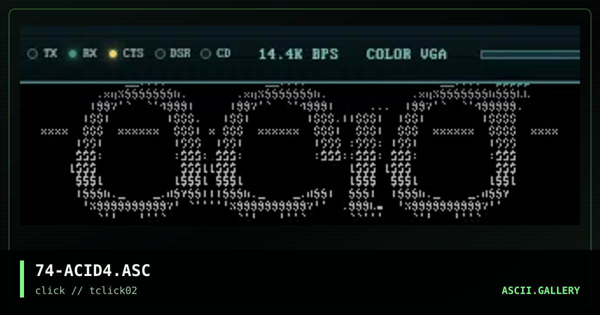 Acid logo, by discofunk 1974, 1998
