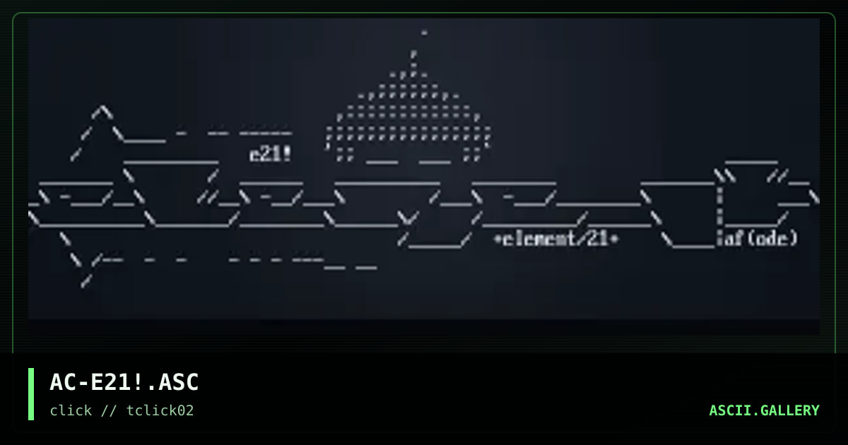 element/21, by afrocreep, 1998