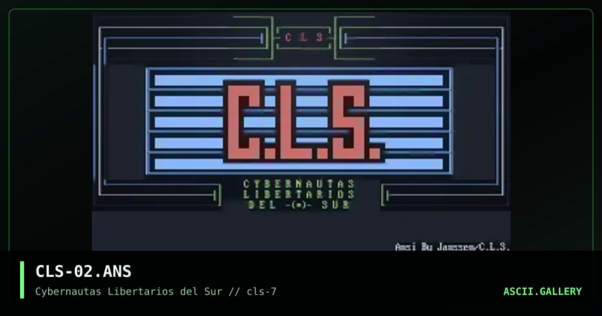CLS-02.ANS, by janssen, 1998
