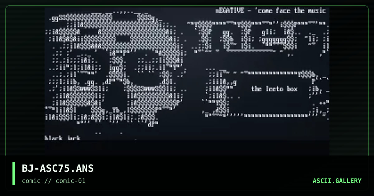 Menu (Negative), by black jack, 1997