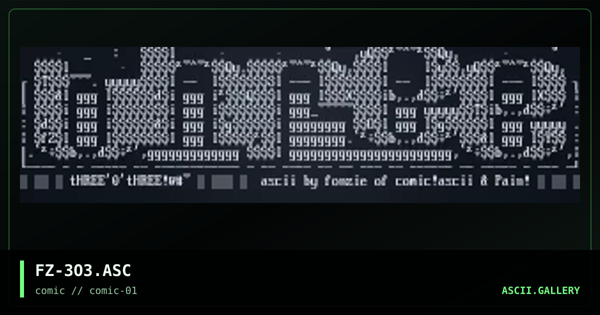 FZ-3O3.ASC, by fonzie, 1997