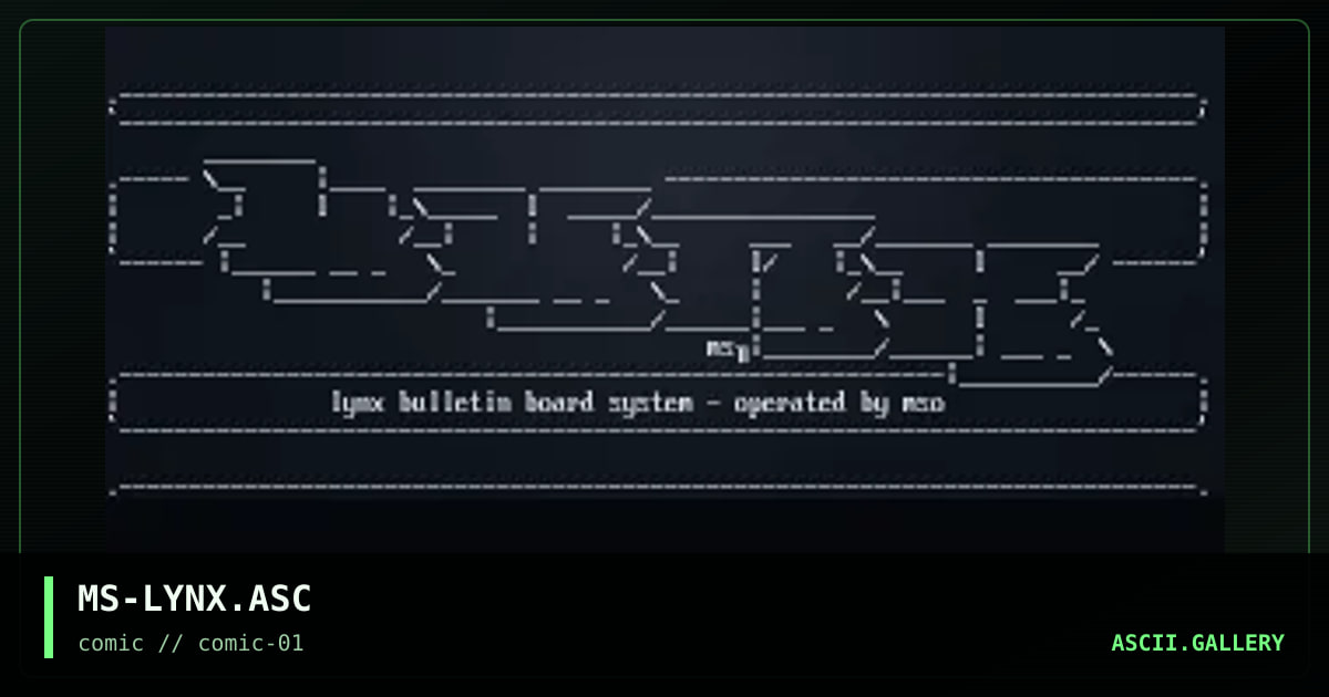 lynx logo, by mess, 1997