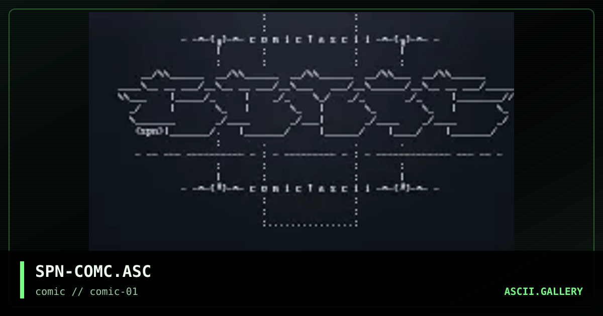SPN-COMC.ASC, by spinn, 1997