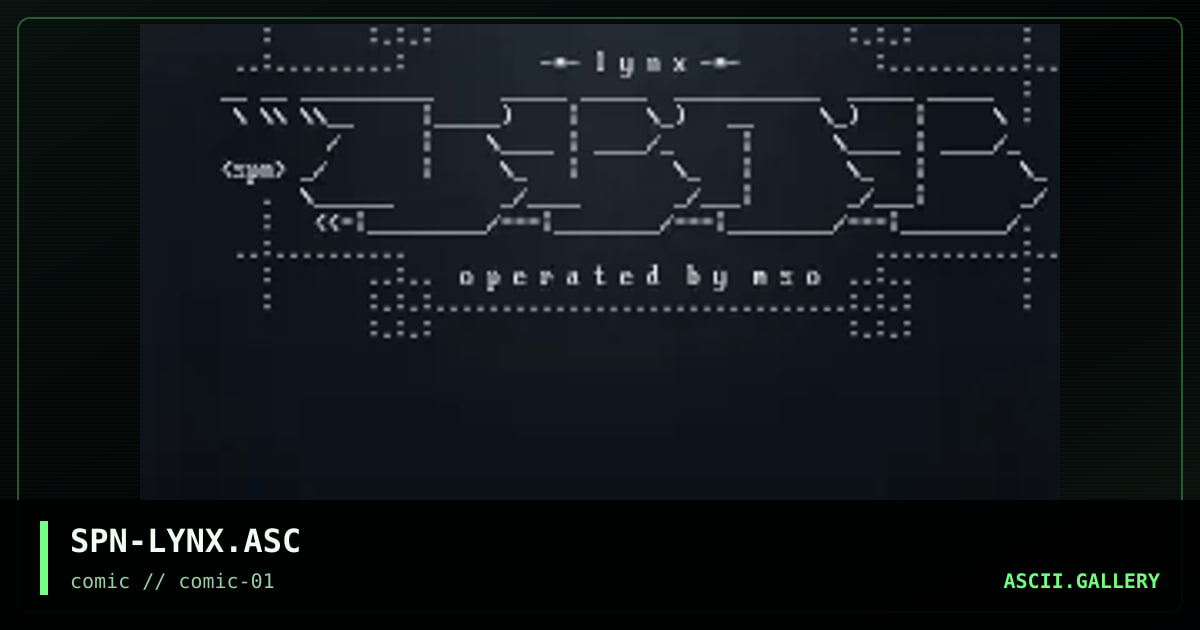 SPN-LYNX.ASC, by spinn, 1997