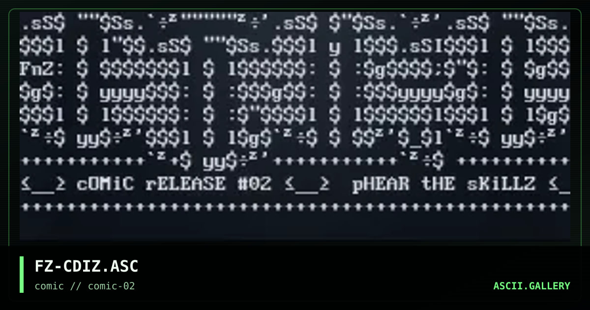 FZ-CDIZ.ASC, by fonzie, 1997