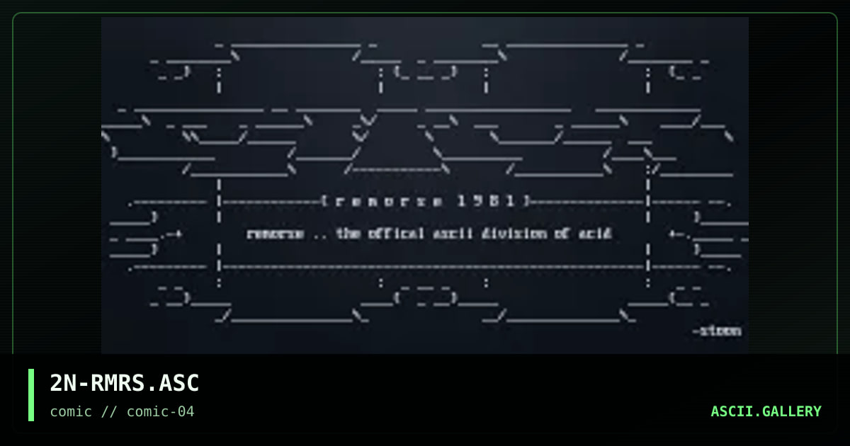 2N-RMRS.ASC, by serial toon, 1997