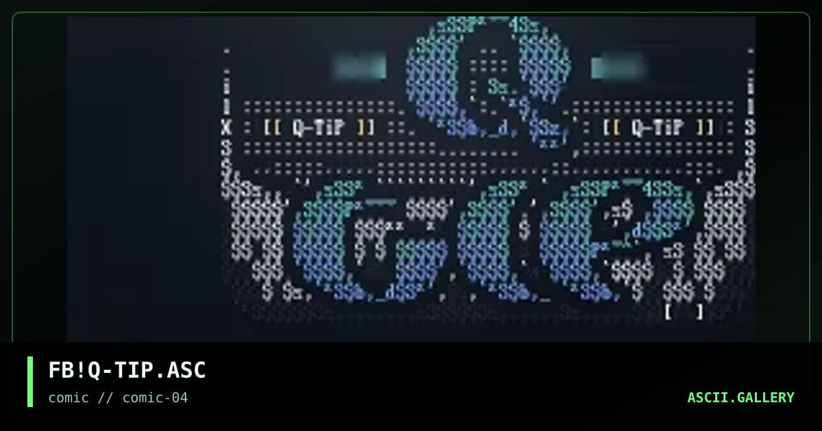 FB!Q-TIP.ASC, by frostbite, 1997