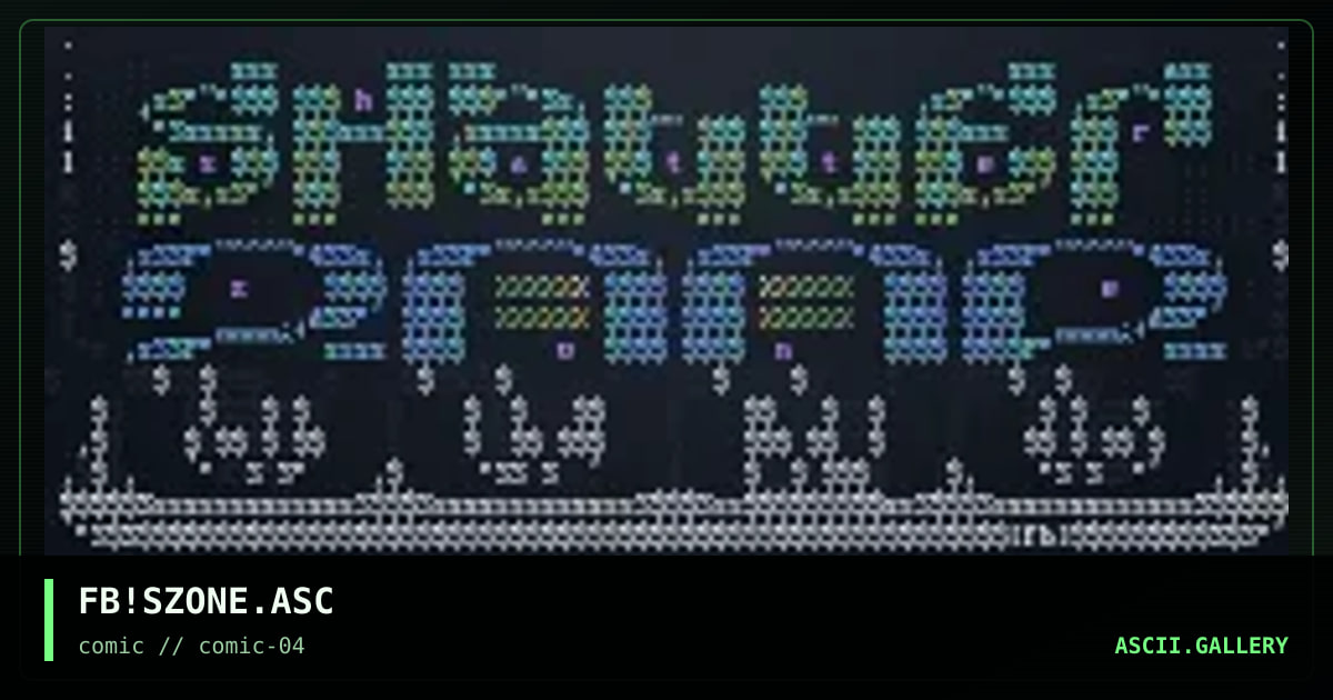 FB!SZONE.ASC, by frostbite, 1997
