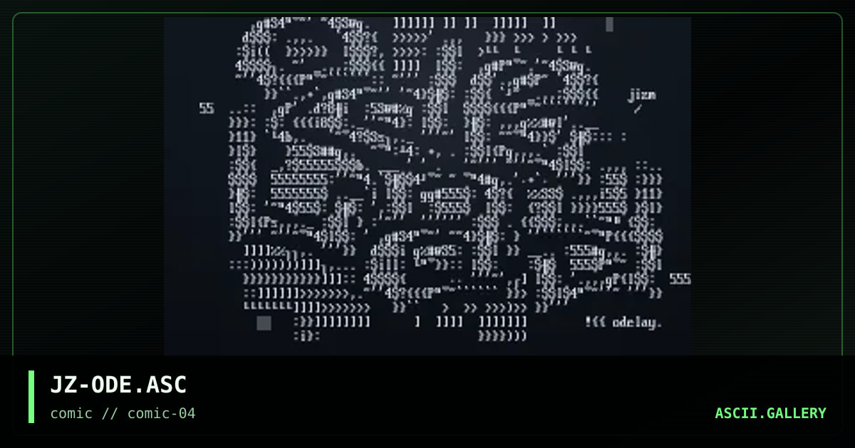JZ-ODE.ASC, by jizm, 1997