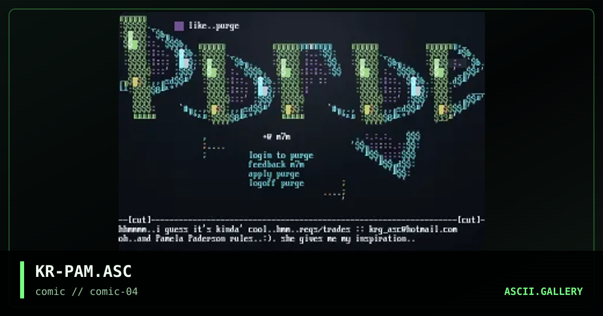KR-PAM.ASC, by krage, 1997