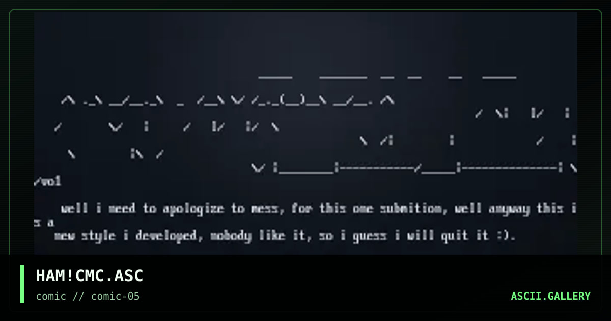 HAM!CMC.ASC, by volatile, 1997