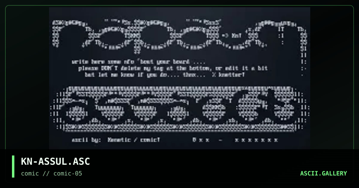 KN-ASSUL.ASC, by kenetic, 1997