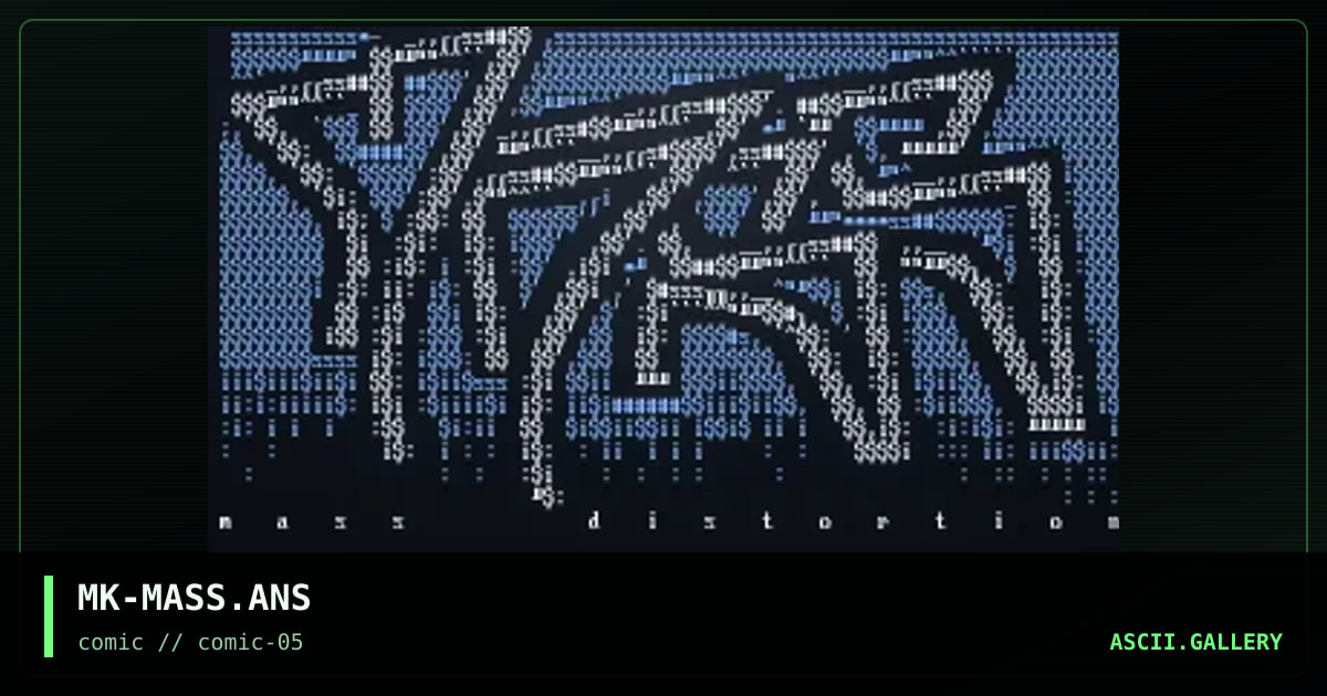 MK-MASS.ANS, by mankind, 1997