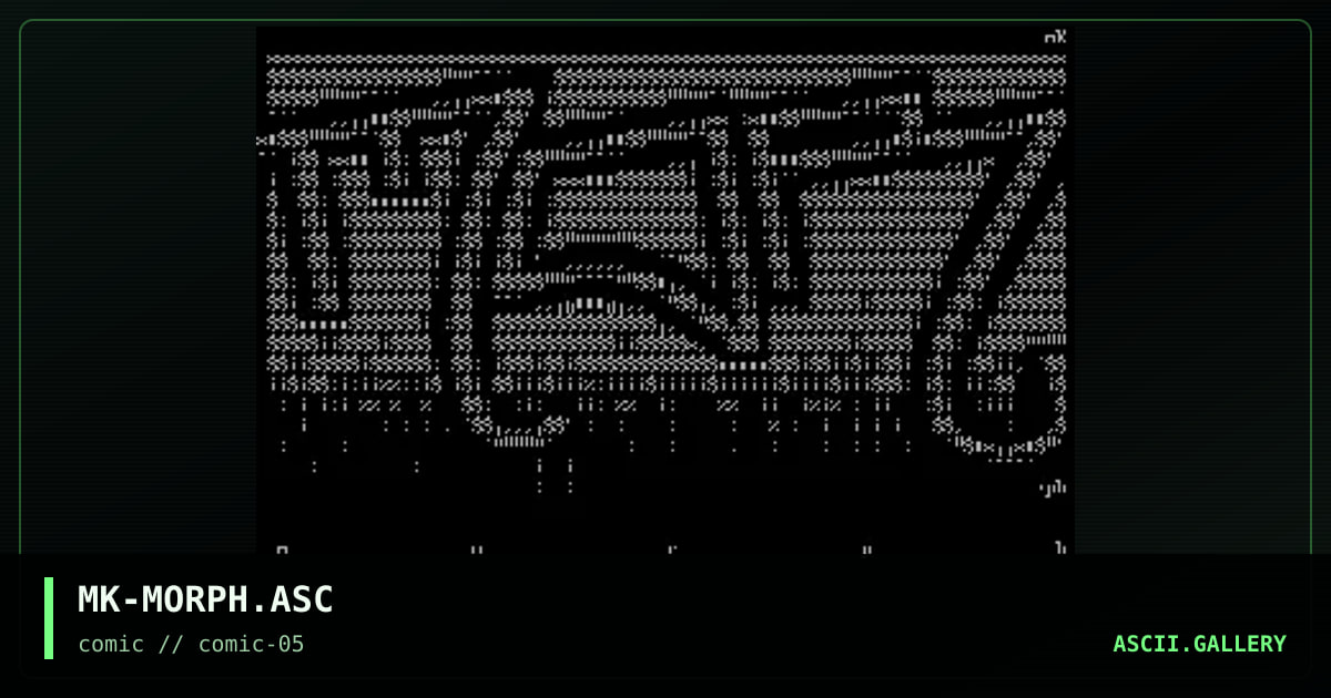 MK-MORPH.ASC, by mankind, 1997