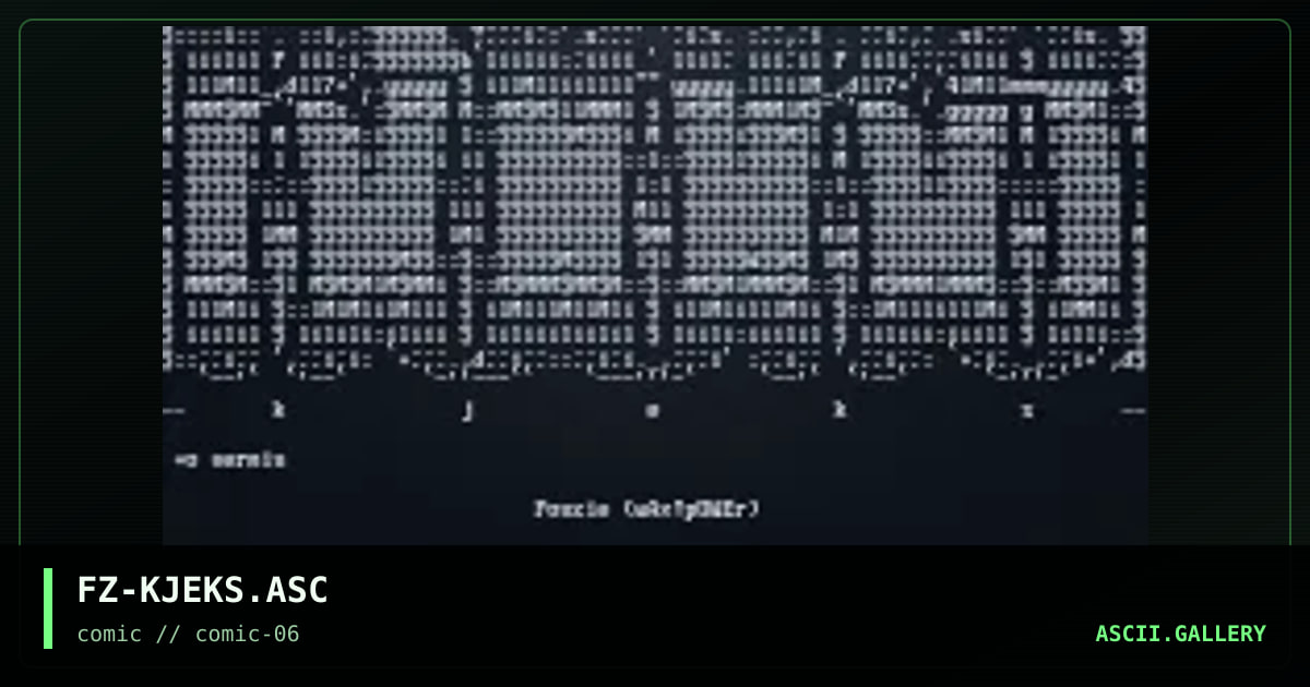 FZ-KJEKS.ASC, by fonzie, 1997