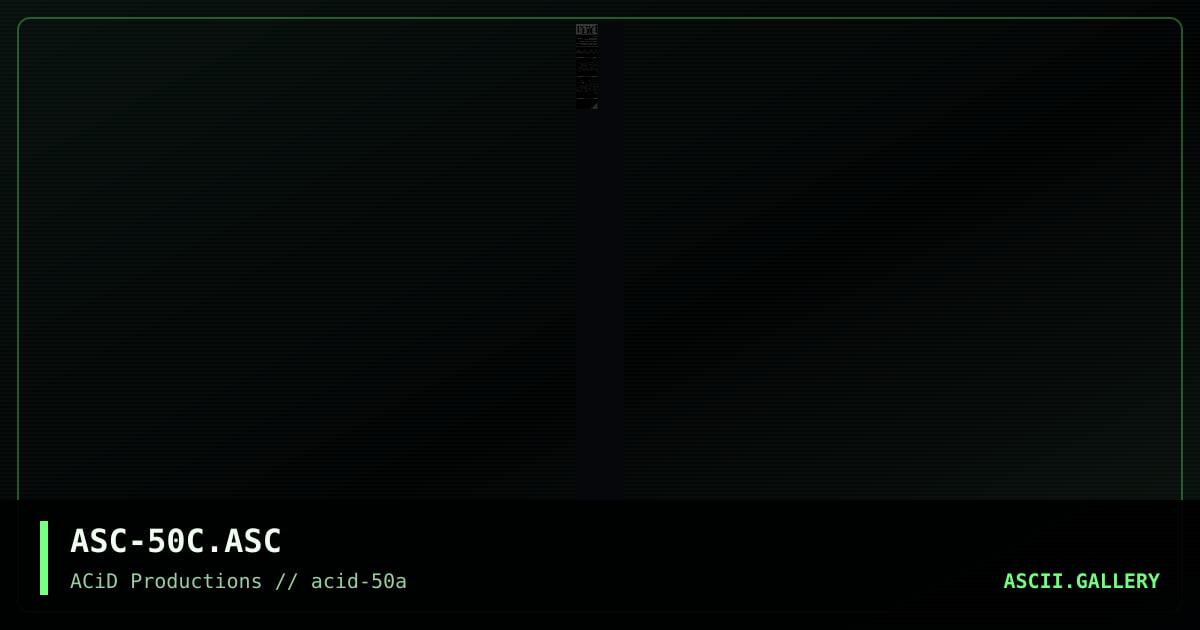 ACiD ASCII logocluster #17, by locutus, lord jazz, necromancer, nuremberg, 1996