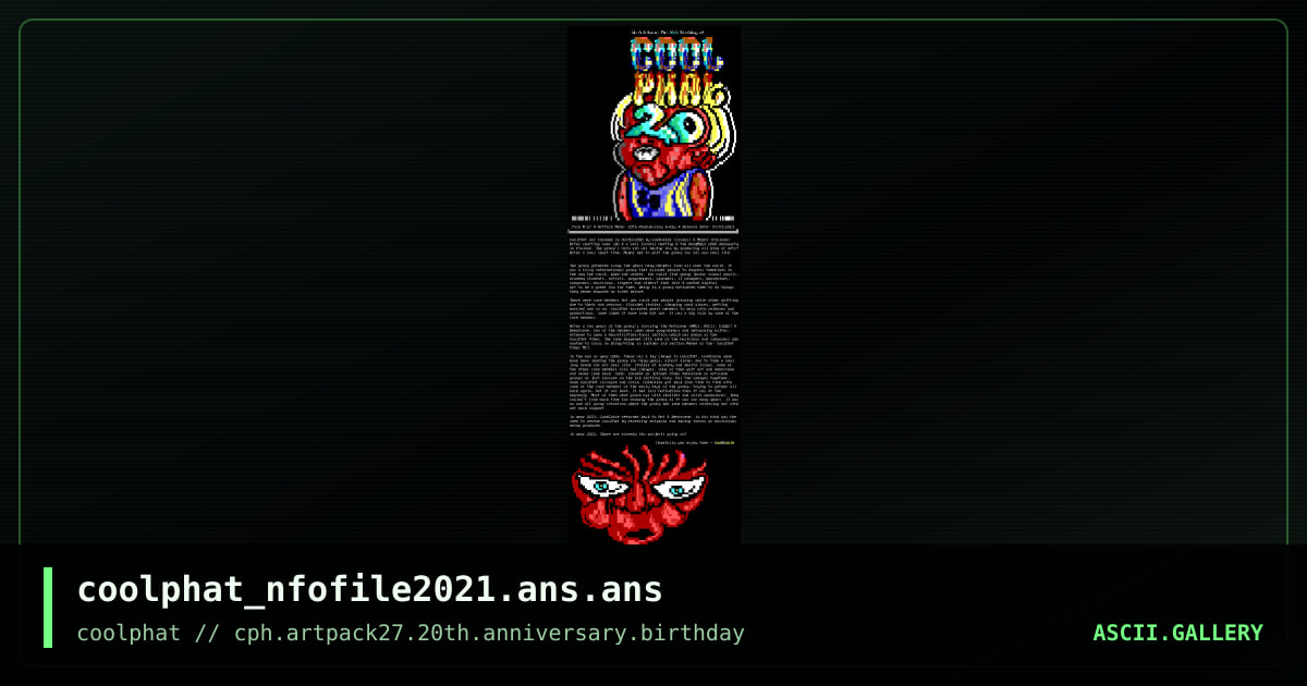 coolphat_nfofile2021.ans.ans, by untagged, 2021
