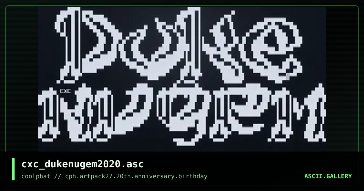 cxc_dukenugem2020.asc, by coaxcable, 2021
