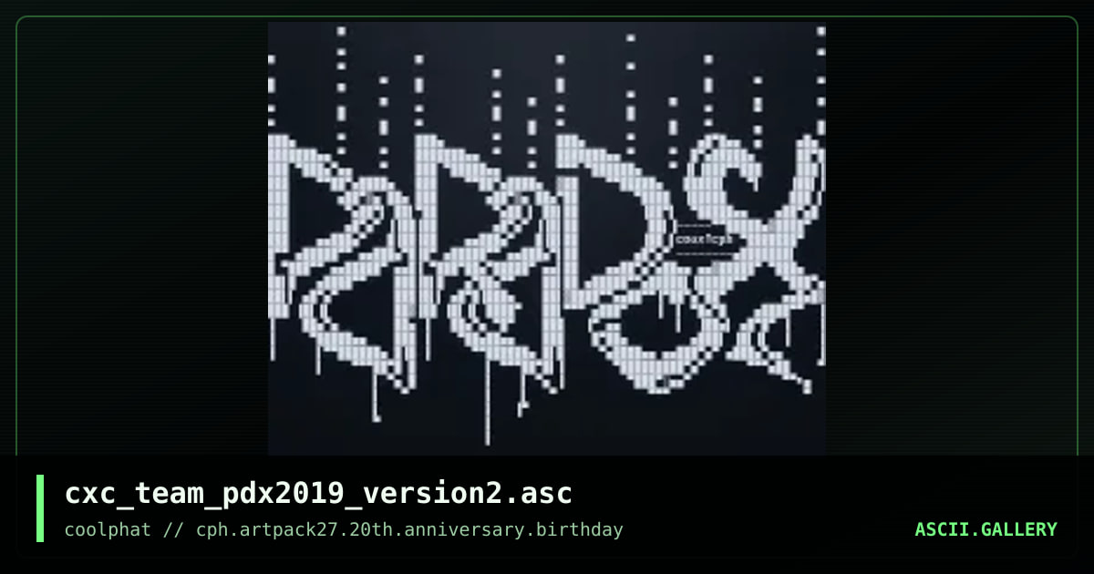 cxc_team_pdx2019_version2.asc, by coaxcable, 2021