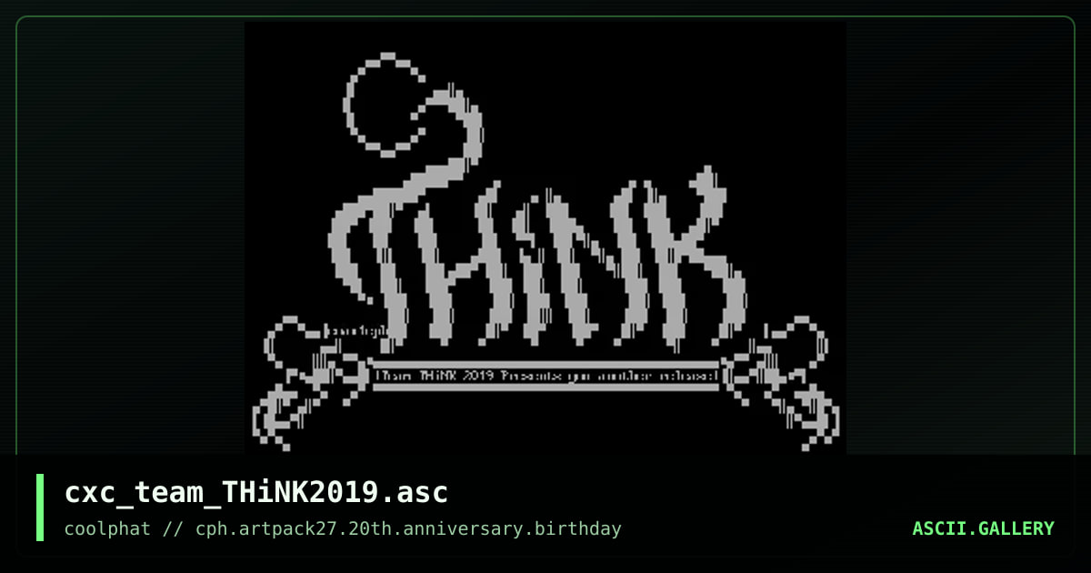 cxc_team_THiNK2019.asc, by coaxcable, 2021