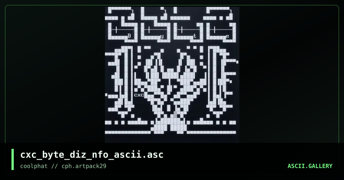 cxc_byte_diz_nfo_ascii.asc, by coaxcable, 2021