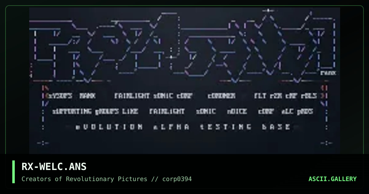 RX-WELC.ANS, by ranx, 1994