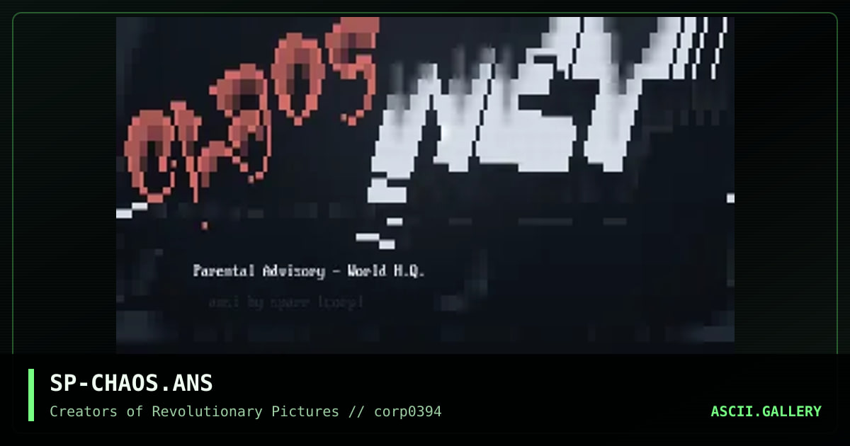 SP-CHAOS.ANS, by sparr, 1994