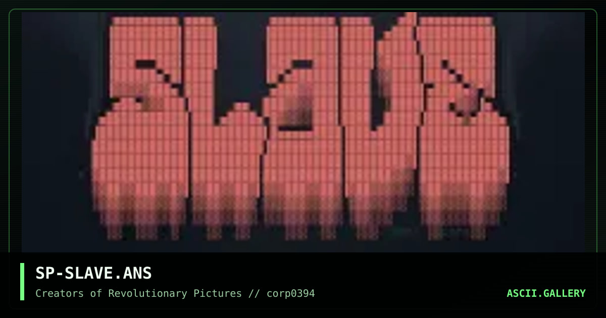 SP-SLAVE.ANS, by sparr, 1994