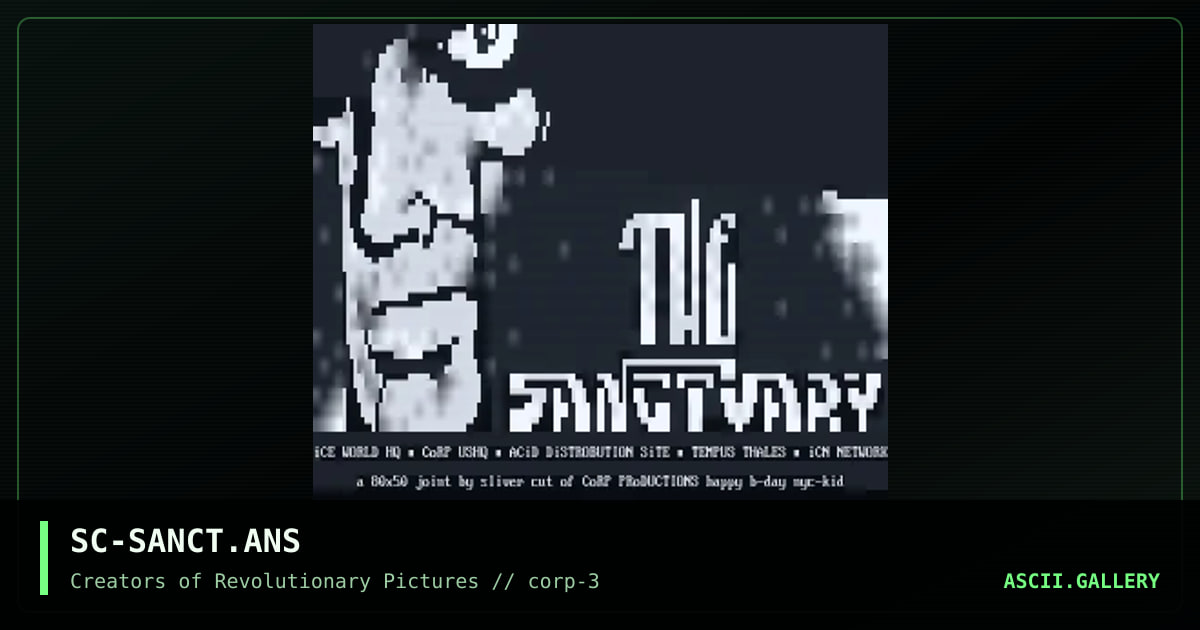 SC-SANCT.ANS, by sliver cut, 1994