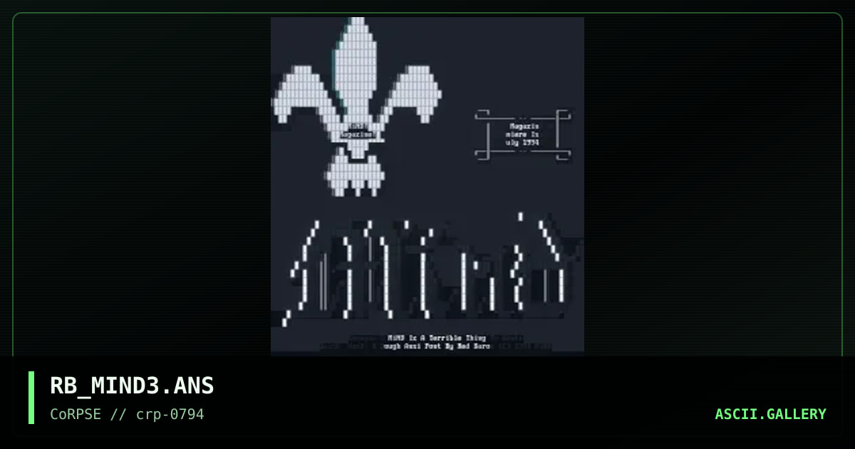 RB_MIND3.ANS, by red baron, 1994