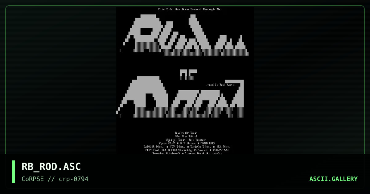 RB_ROD.ASC, by red baron, 1994