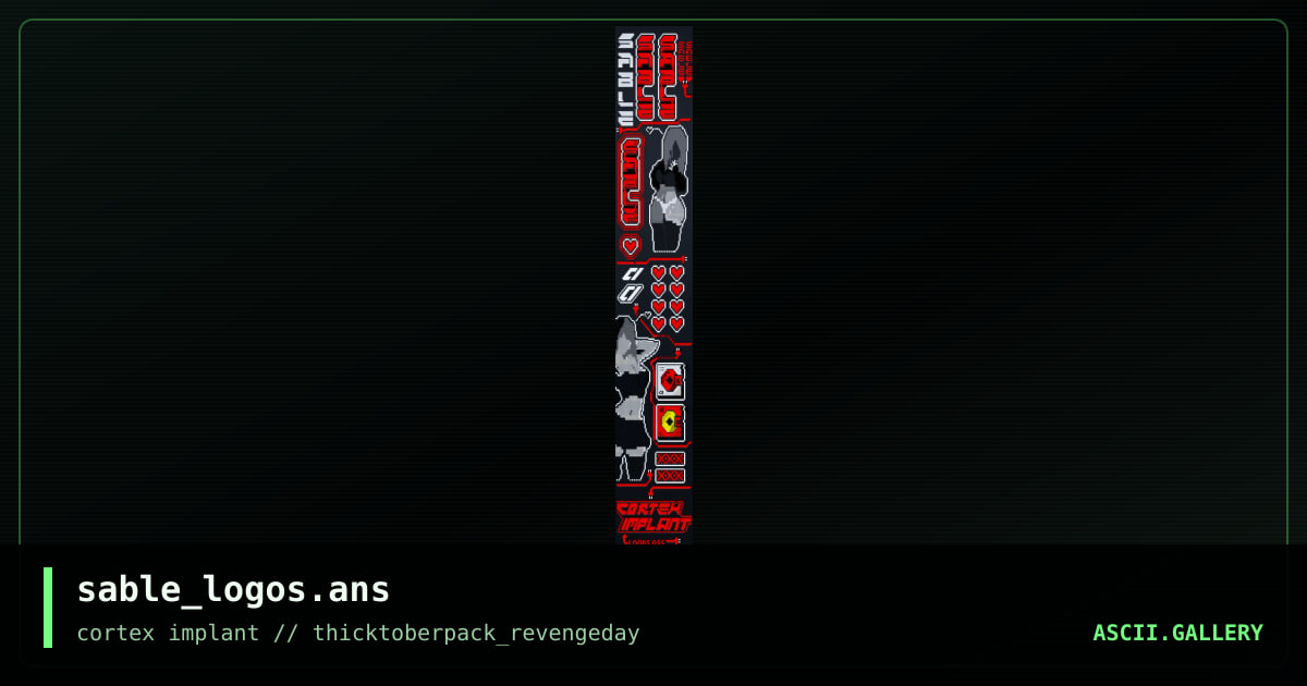 Sable Logos, by revengeday, 2025