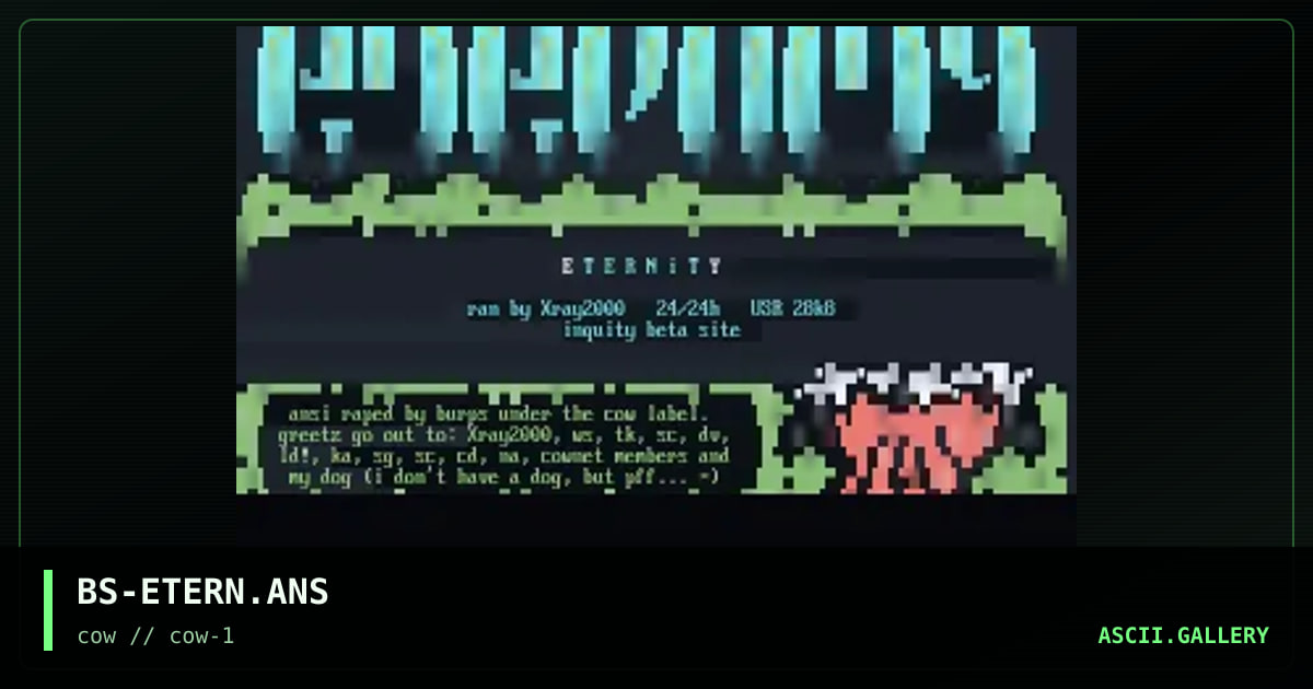 eternity, by burps, 1995