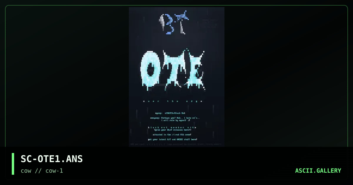 over the edge!, by scratch, 1995