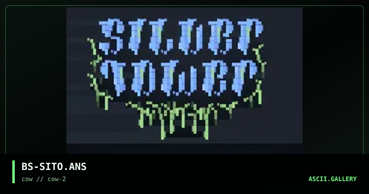 silver towa, by burps, 1995