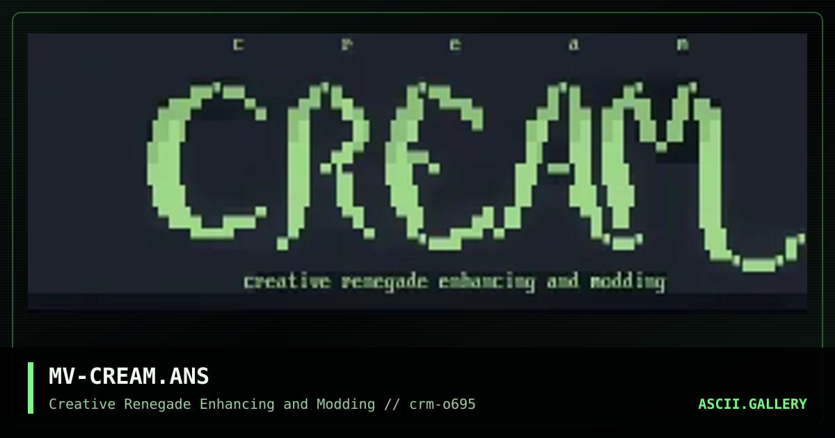 MV-CREAM.ANS, by malkavian, 1995