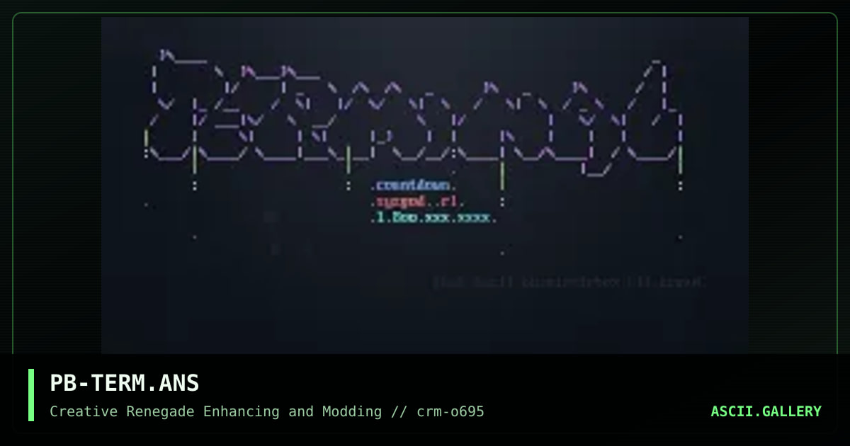 Terminal Countdown, by piratebox, 1995
