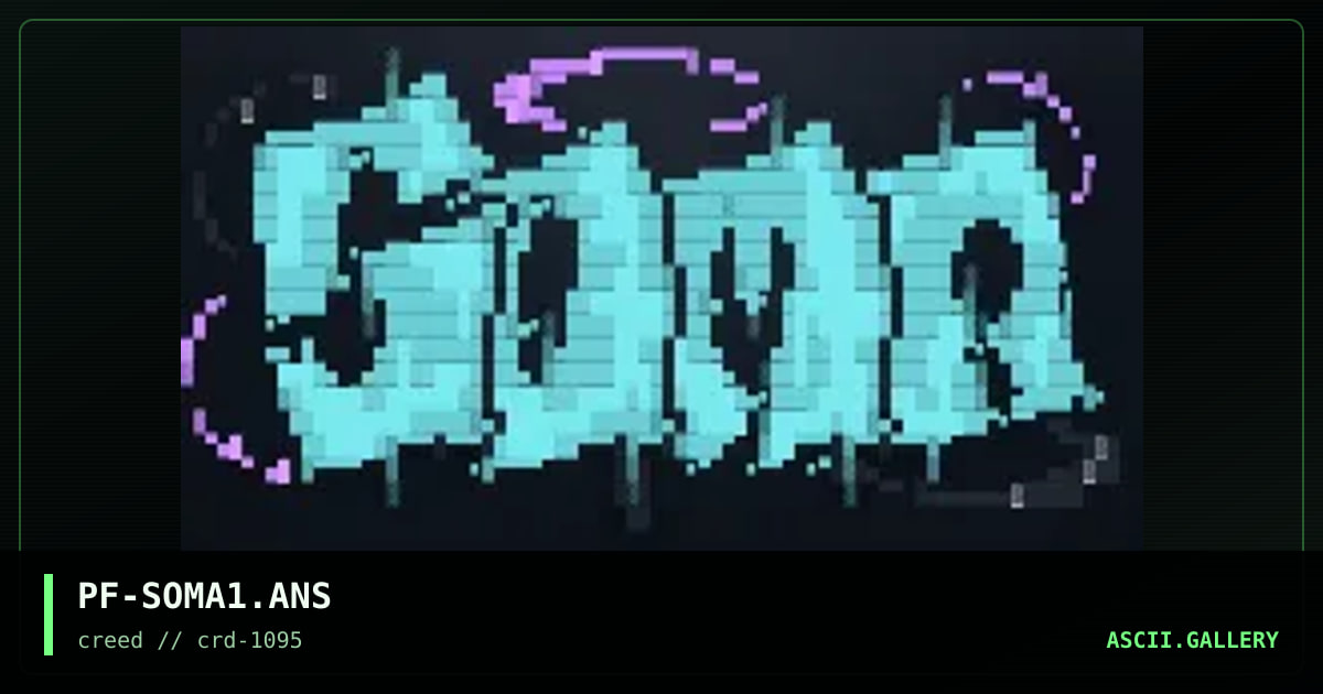 Soma Logo, by psycho fiend, 1995