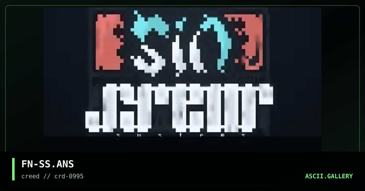 Sin Systems Logo, by fender, 1995