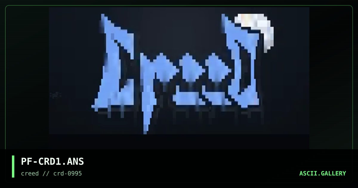 Creed Logo, by psycho fiend, 1995