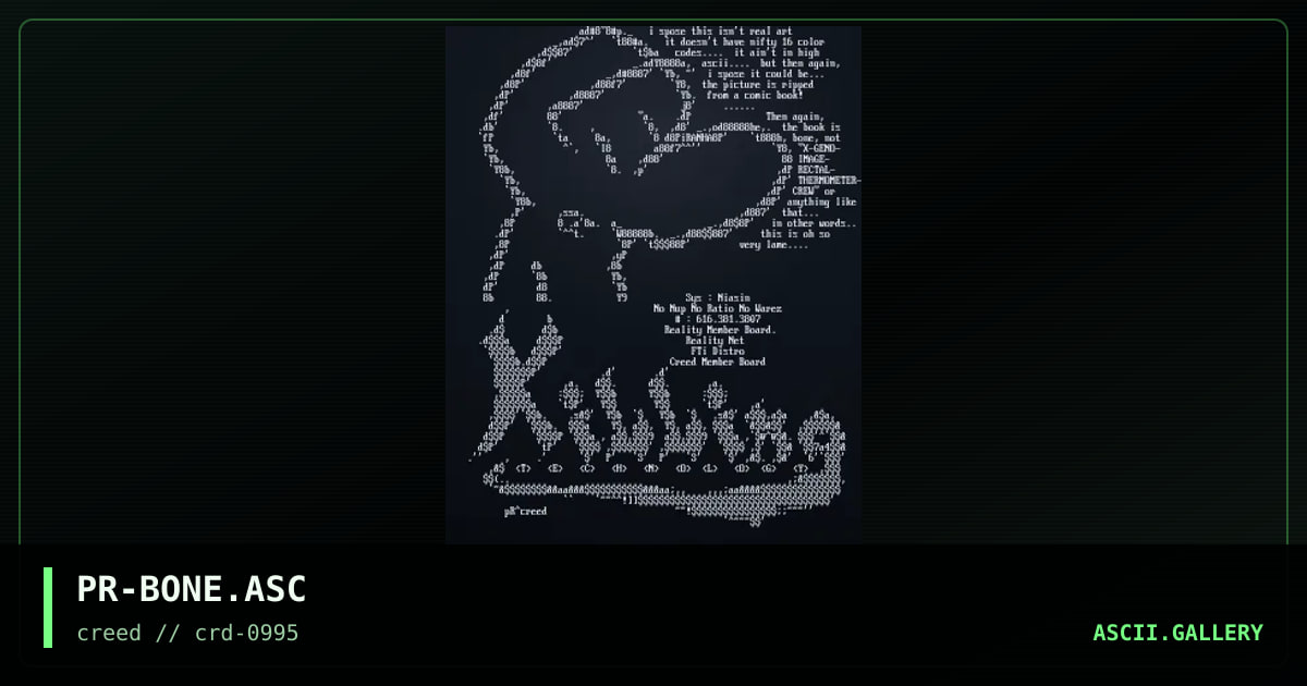 PR-BONE.ASC, by piranha, 1995