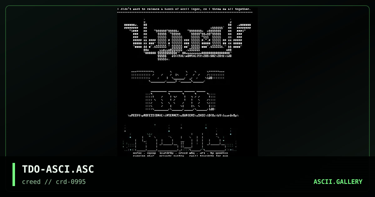 Ascii Combo., by teardrop, 1995
