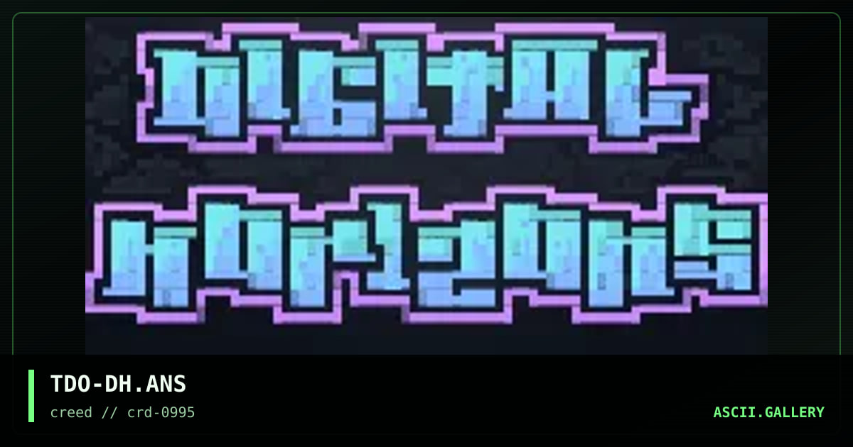 Digitial Horizons, by teardrop, 1995