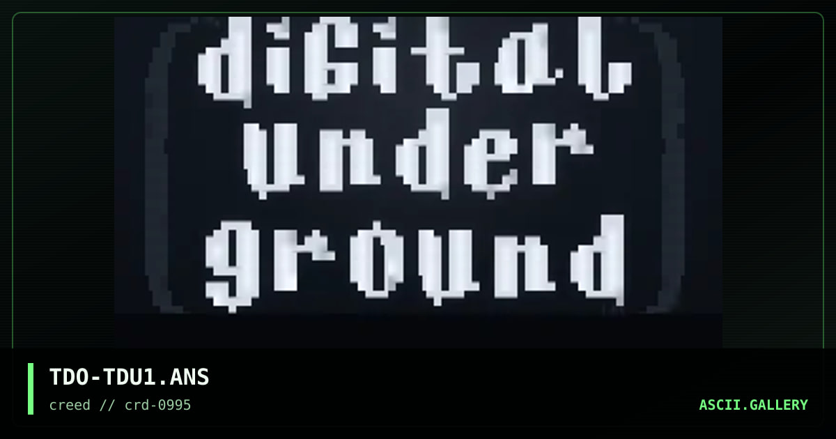 xX$ The Digital Underground $Xx, by teardrop, 1995